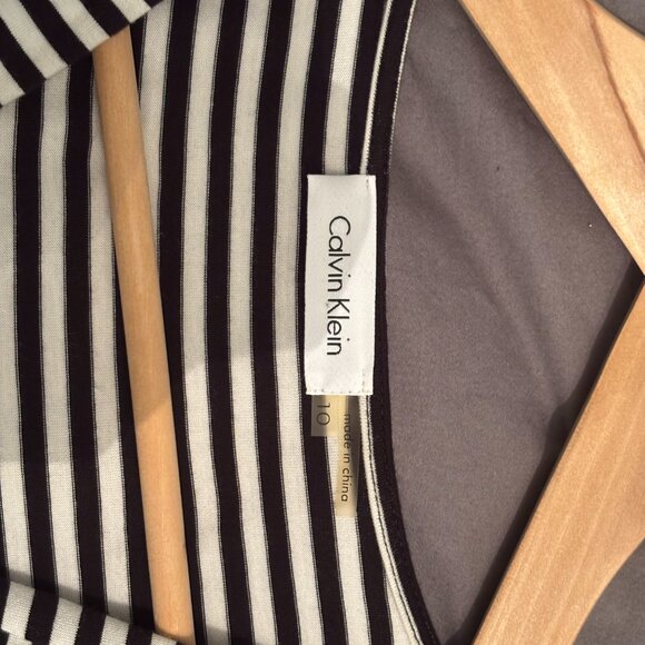 Calvin Klein Dress Black & White Women's Size 10 - Picture 2 of 5
